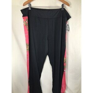 NWT Realtree Women's Plus Size Black/Hot Pink Camo Leggings 3xl